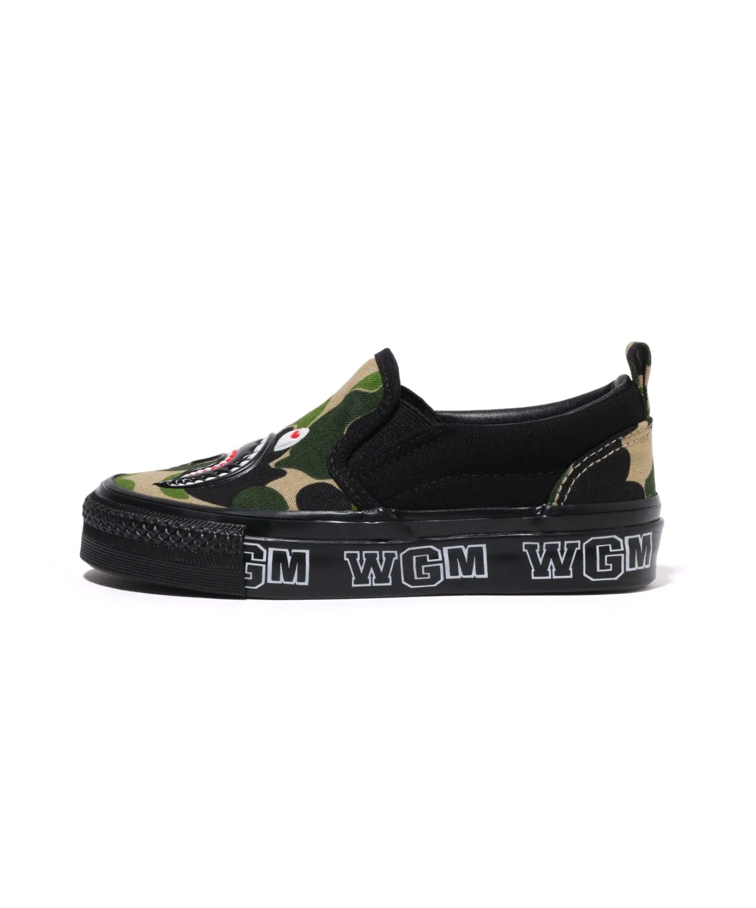 Детские слипоны ABC CAMO SHARK A BATHING APE тёмно-синие — фото 4
