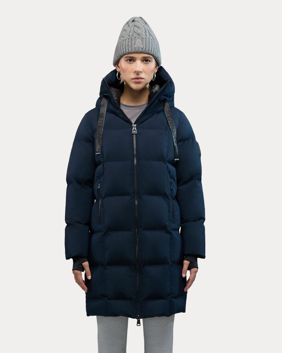 

Женская куртка-пуховик средней длины Cluze с квадратной стежкой Alpenhaus, Midnight