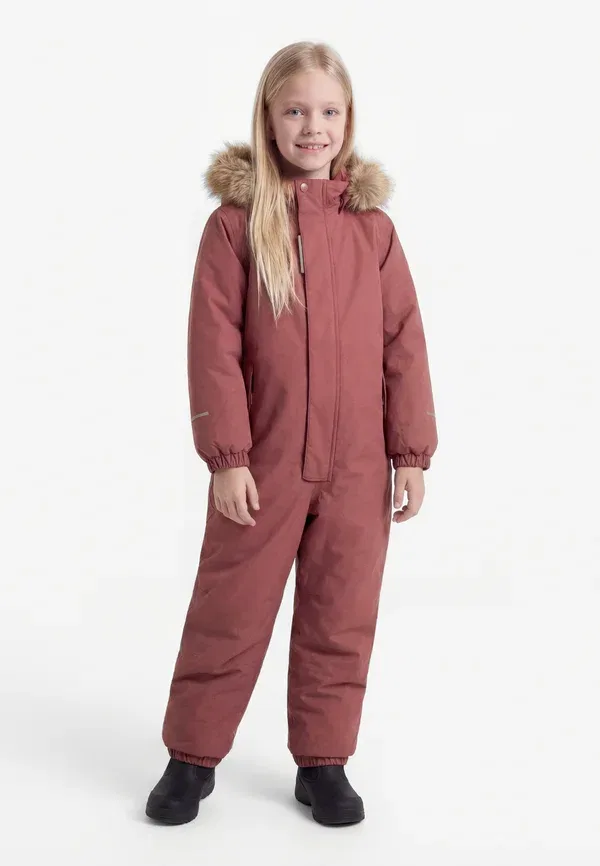 Комбинезон снежный Nmnsnow suit solid snowsuit Name It, розово-коричневый
