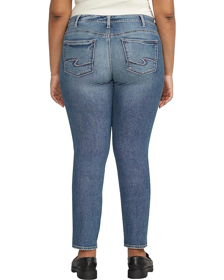 

Джинсы Silver Jeans Co. Plus Size Britt Low Rise Straight Leg Jeans W90410EPX316, индиго