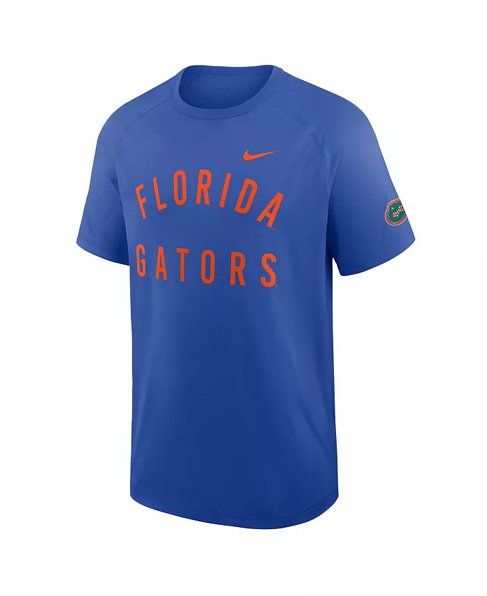 Мужская футболка Royal Florida Gators Ready Raglan Premium Performance Nike — фото 3