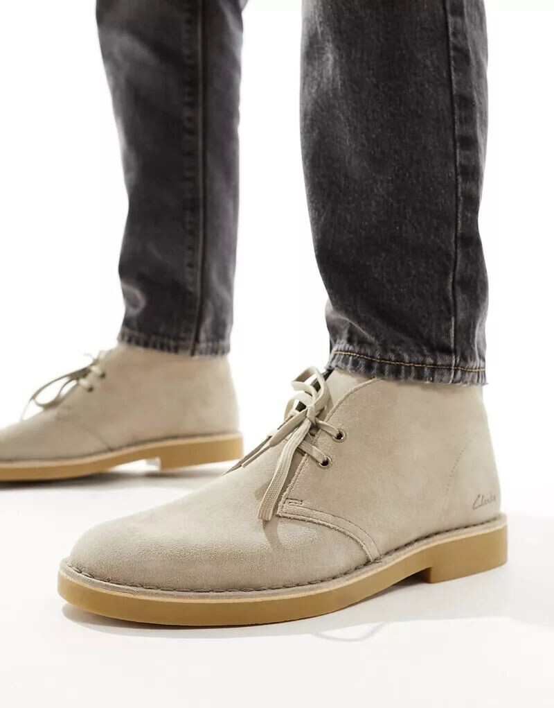 

Песочные замшевые ботинки на шнуровке Clarks Desert Evo, Серый, Песочные замшевые ботинки на шнуровке Clarks Desert Evo