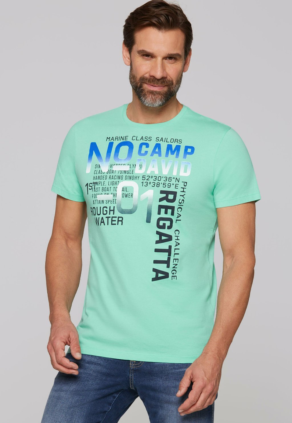 

Футболка с принтом Camp David, мятный