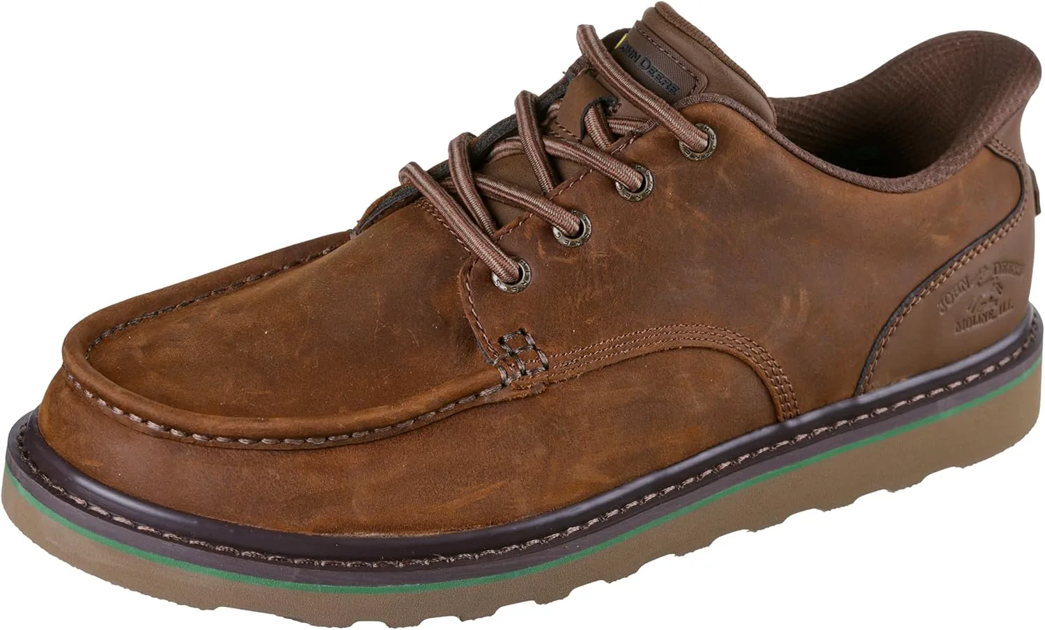 Мужские кожаные мокасины Skechers John Deere Brockman с эластичной застежкой
