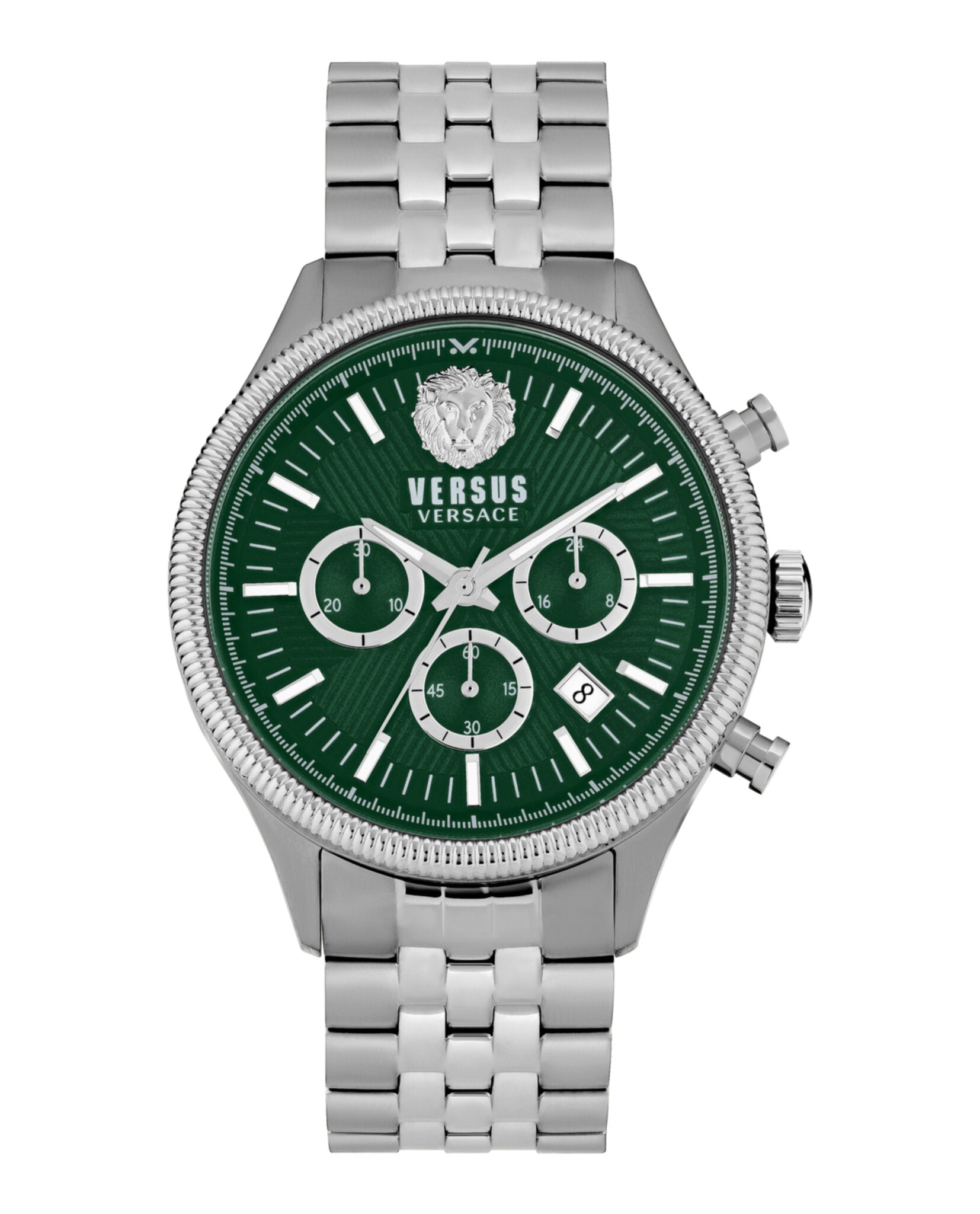 

Часы Colonne Chronograph Versus Versace, цвет silver/stainless steel/green