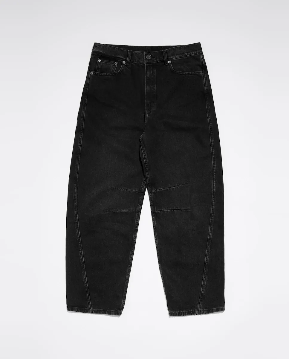 

Женские прямые брюки Barrel с эффектом стирки Bimba y Lola, черный