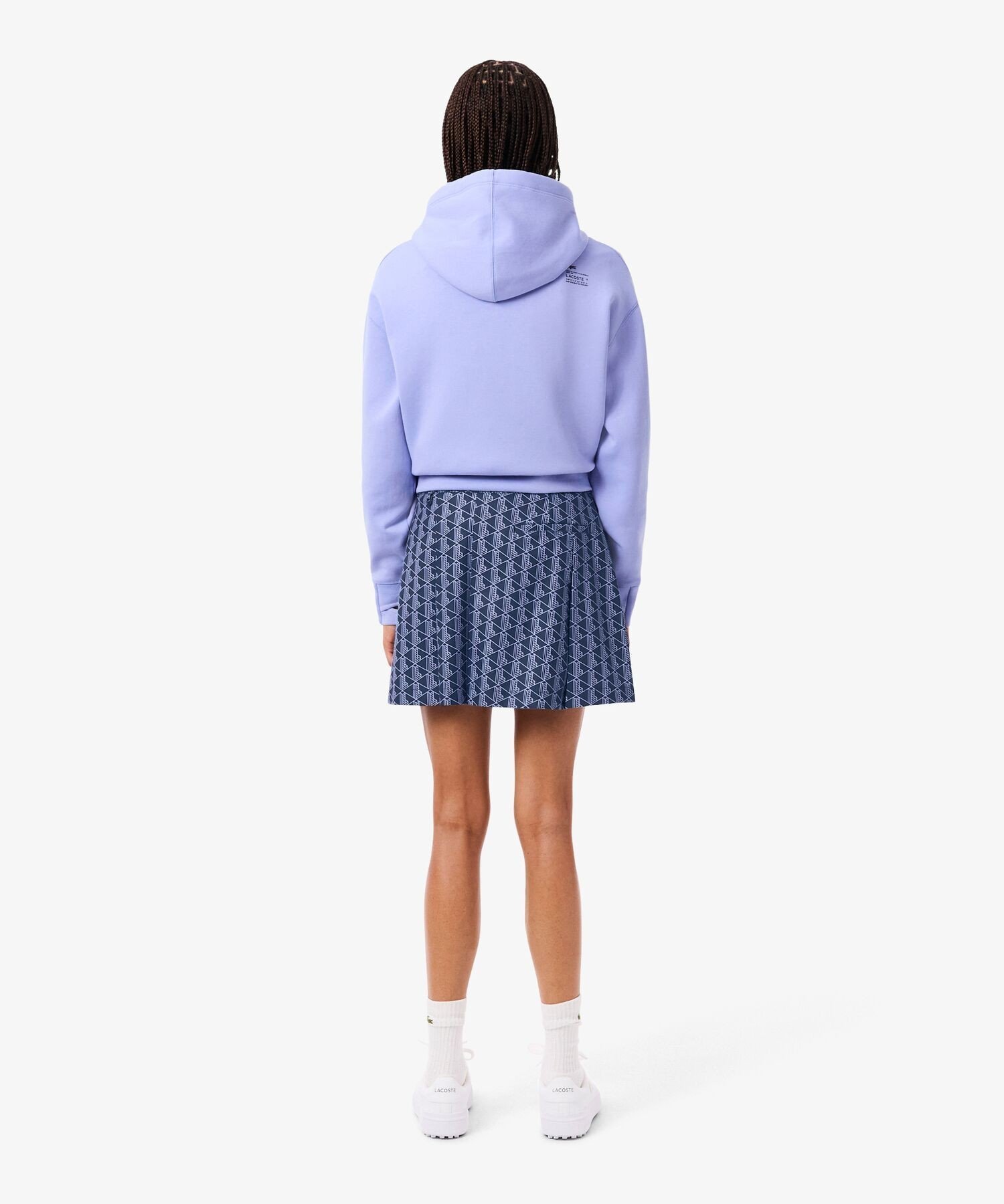Юбка для гольфа LACOSTE клетчатая с подкладкой, Navy — фото 3