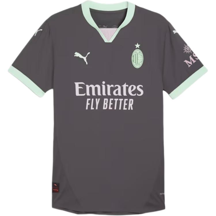 

Футболка AC Milan 24/25, аутентичная третья мужская PUMA, серый