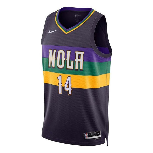 

Футболка x nba new orleans pelicans city edition свитер swingman Nike, фиолетовый