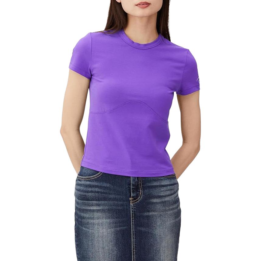 

DIESEL Футболка женская фиолетовая, Фиолетовый, DIESEL Футболка женская фиолетовая