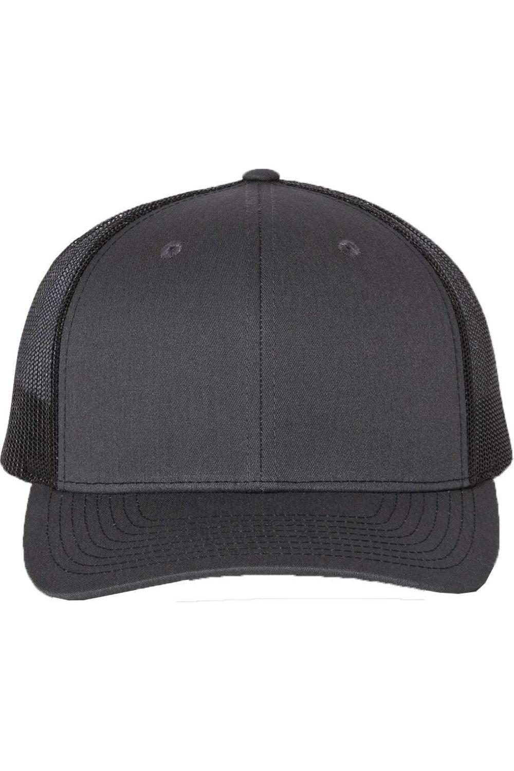 

Регулируемая бейсболка дальнобойщика Richardson Snapback, угольно-черный