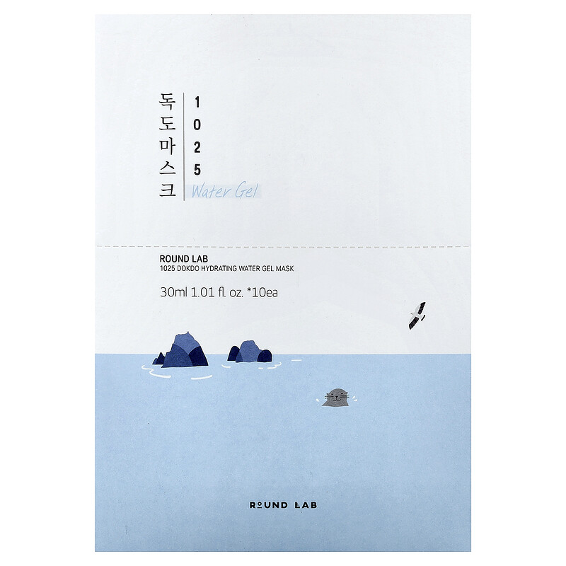 Round Lab, 1025 Dokdo Hydrating Water Gel Beauty Mask, 10 шт., 30 мл (1,01 жидк. Унции) — фото 2