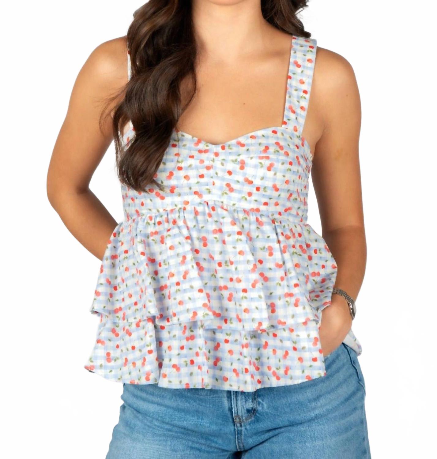 

Черри Чек Белла Топ в мульти Sincerely Ours