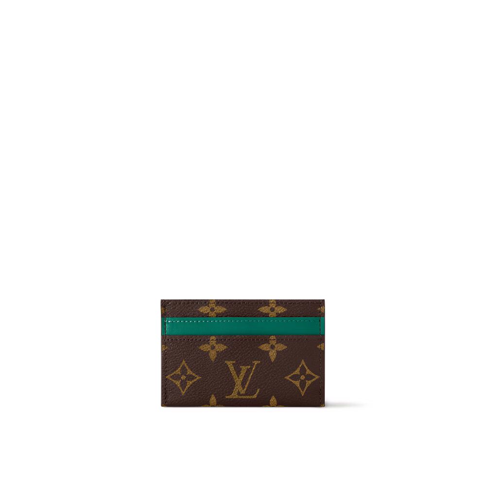 

Двойной держатель для карт Louis Vuitton, зеленый