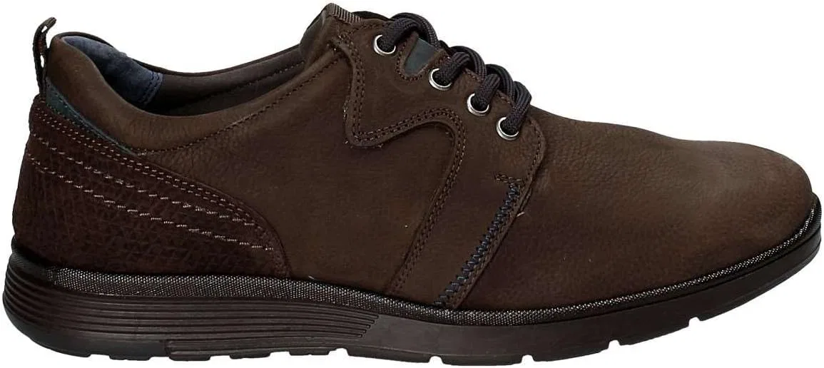 Мужские туфли на шнуровке Grunland SC3664 RIZZ из нубука, Dark Brown