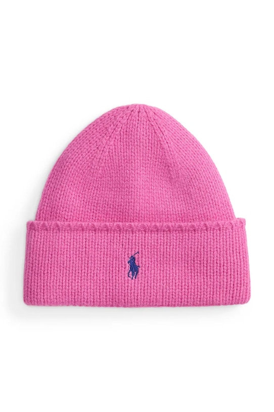 

Шерстяная шапка Polo Ralph Lauren, розовый