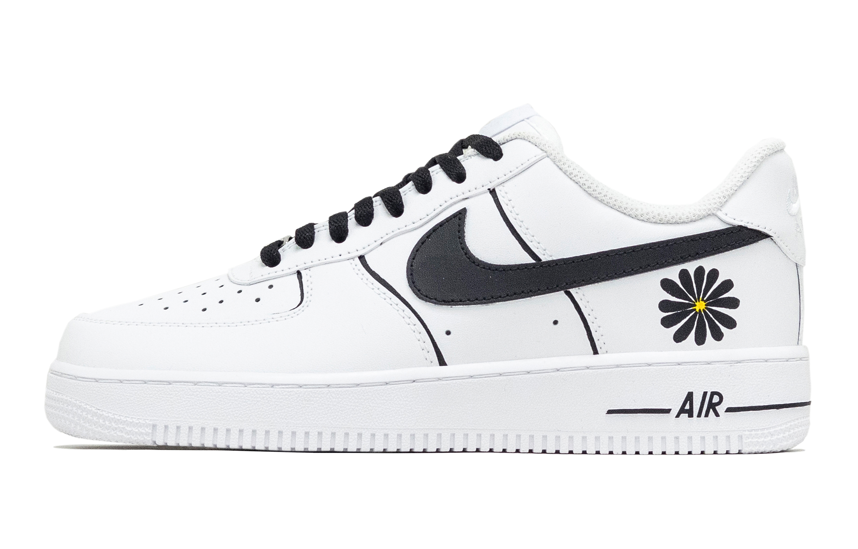 

Nike Кроссовки Air Force 1 Green Chrysanthemum Bloom с антискользящим покрытием, износостойкие, низкие, мужские, черные
