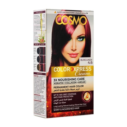 

Краска для волос Color Express Permanent Hair Color Cream Kit Burgundy 46