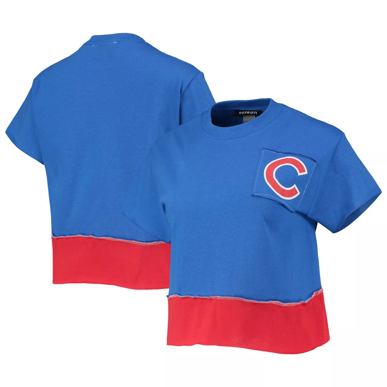 

Женская укороченная футболка Refried Apparel Royal Chicago Cubs