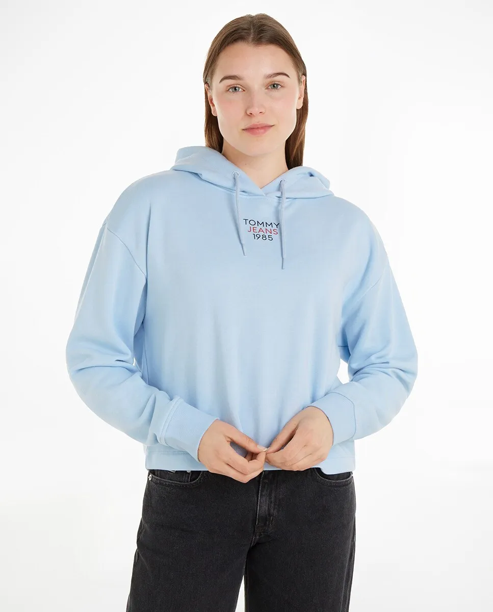 

Женская толстовка свободного кроя с капюшоном Tommy Jeans, голубой