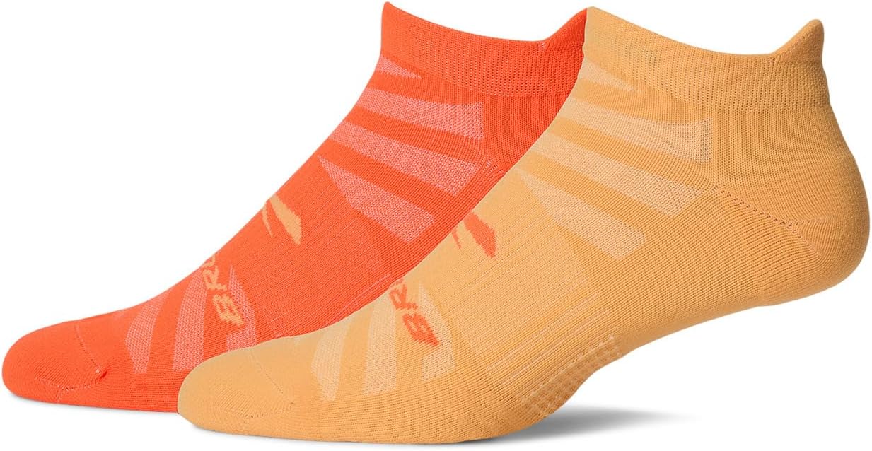 

Носки Brooks Ghost Lite No Show 2 Pack, цвет Chamois/Shocking Orange