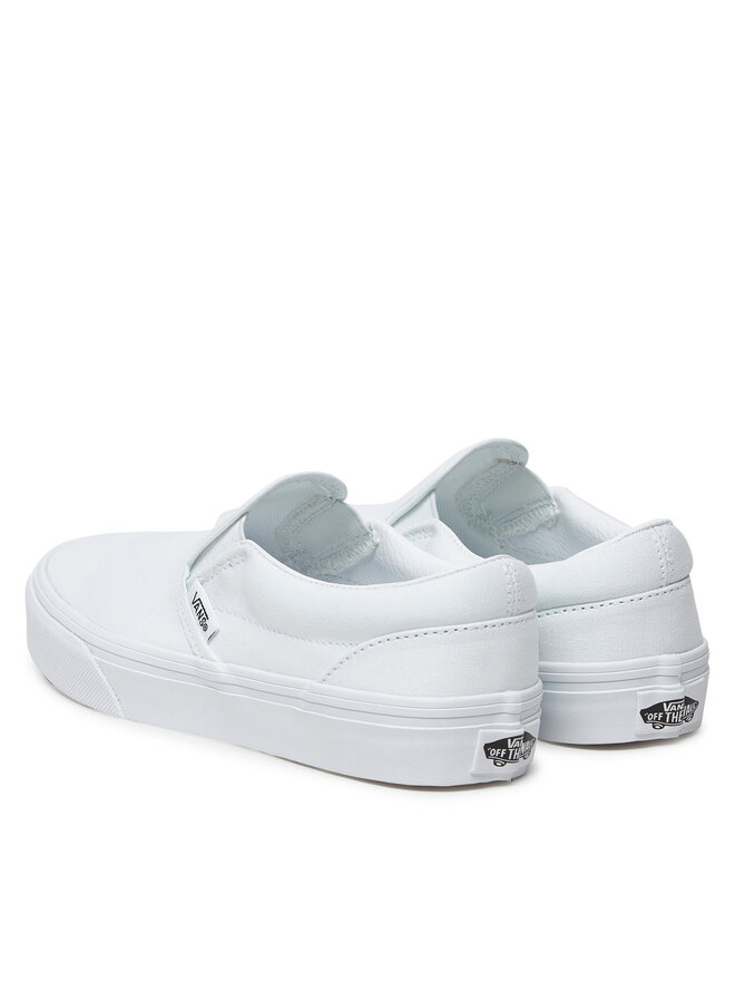 Кроссовки из ткани Classic Slip On Vn000D35W001 Vans, белый — фото 3