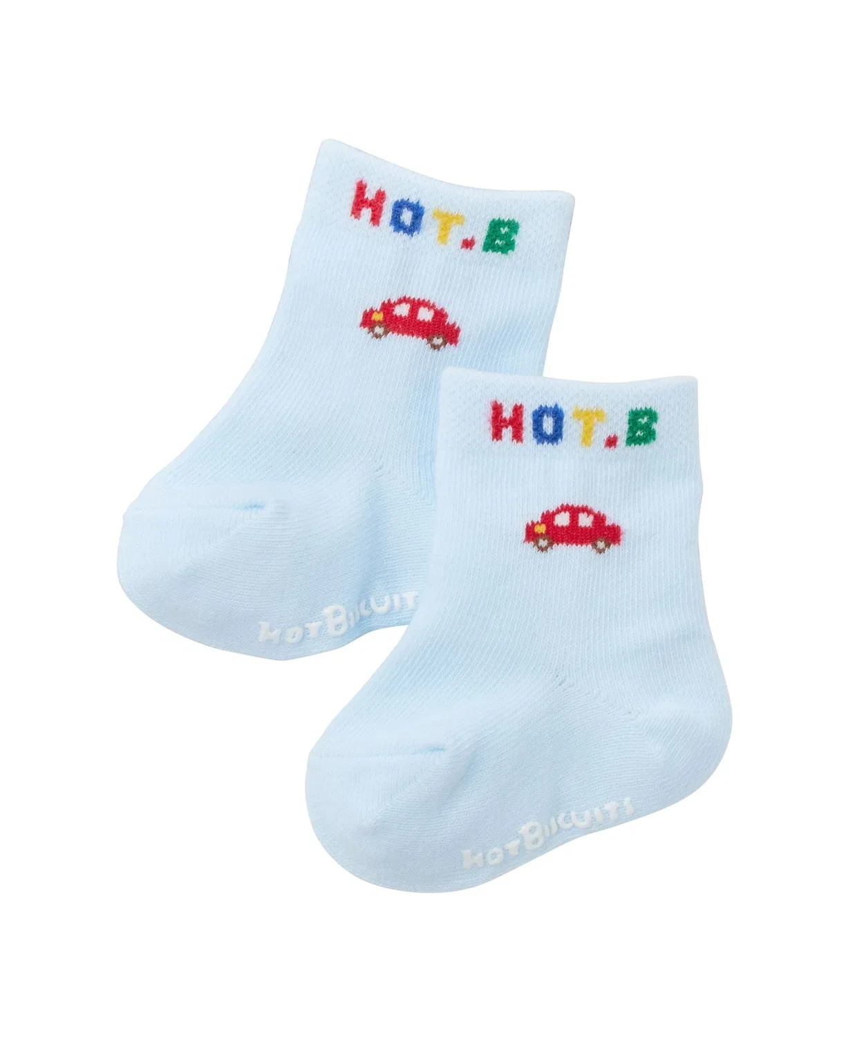 Носки детские с логотипом Mikihouse Hot Biscuits, 1 пара, 7-8 см, голубой