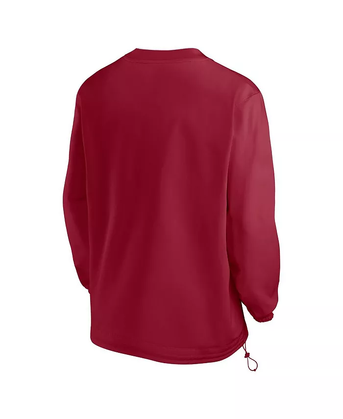 Мужская толстовка Alabama Crimson Tide 2024 Sideline Pullover цвета малинового (красного) Nike — фото 2