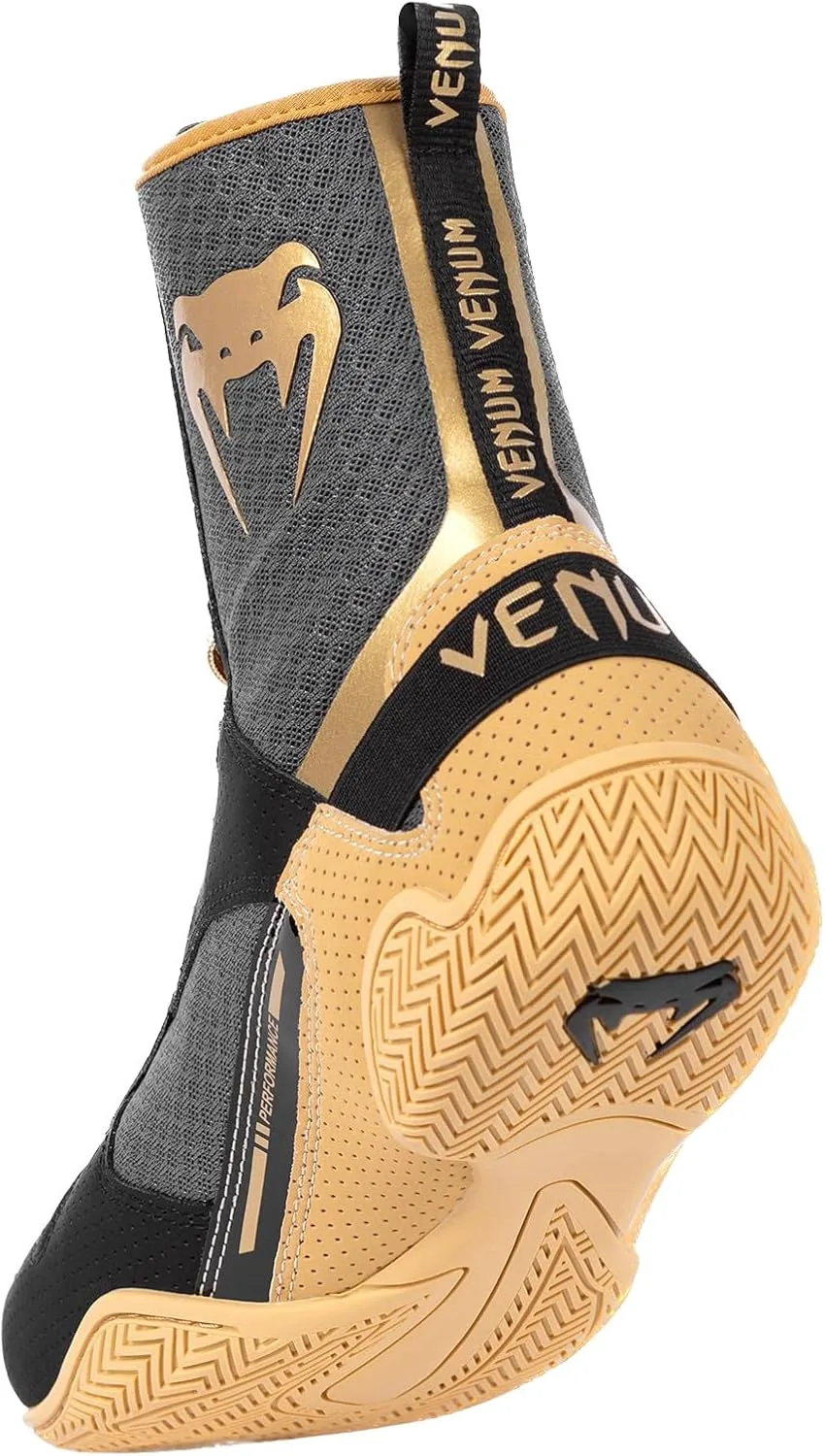 Боксерские кроссовки Venum Elite Name ‎Venum, черный/бежевый — фото 3
