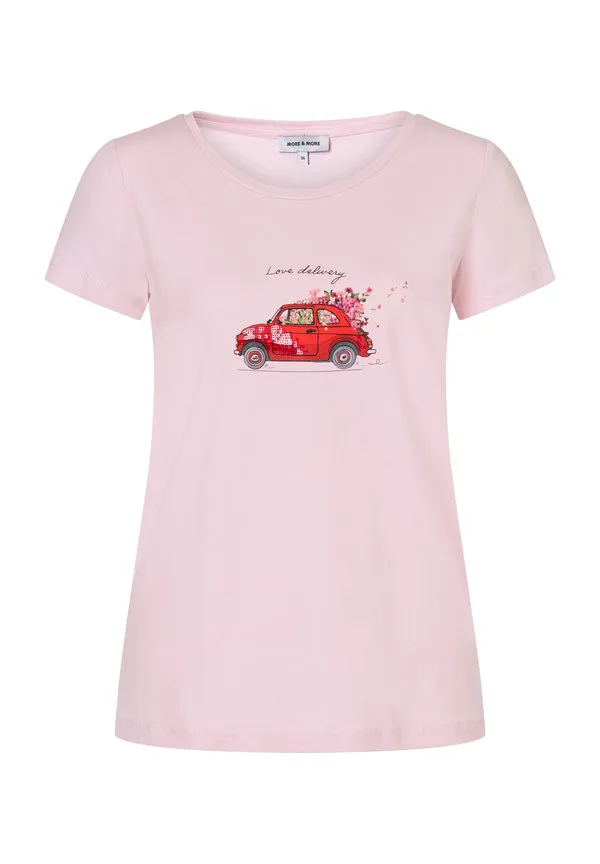 

Футболка с принтом спереди и пайетками More & More, Sorbet Rose, Розовый, Футболка с принтом спереди и пайетками More & More, Sorbet Rose