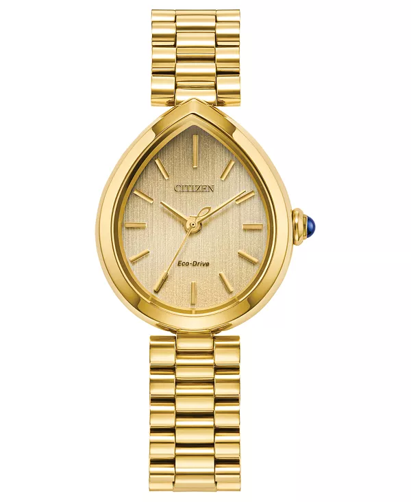 

Женские часы Rainell Eco-Drive Classic с браслетом из нержавеющей стали золотистого оттенка, 26 мм Citizen, gold-tone