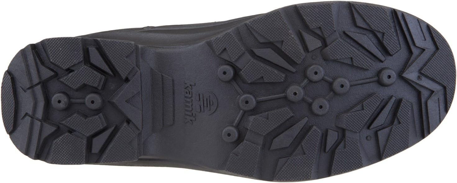 Ботинки Kamik Nation Plus Snow Boot - водонепроницаемые мужские ботинки - подкладка 8 мм - подошва с хорошим сцеплением и зимние ботинки - утепленные ботинки для мужчин - защита от холода до -40F - высота до середины голени, черный — фото 4