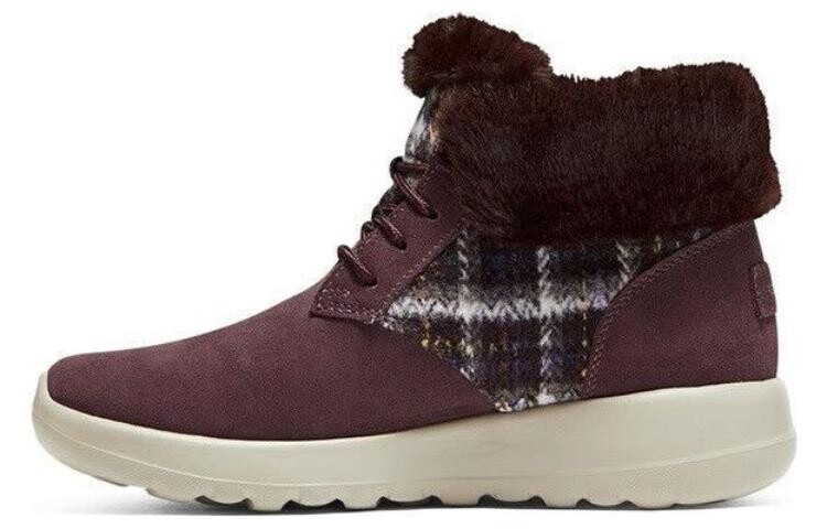 

Зимние ботинки женские бордовый Skechers
