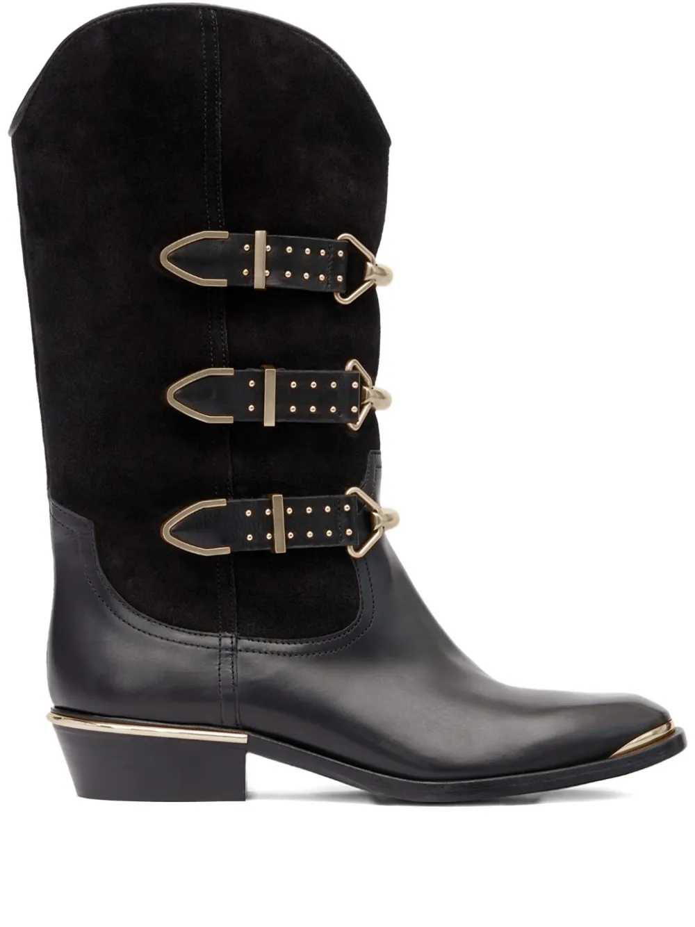 Сапоги Mexia 35 с пряжками Isabel Marant, черный
