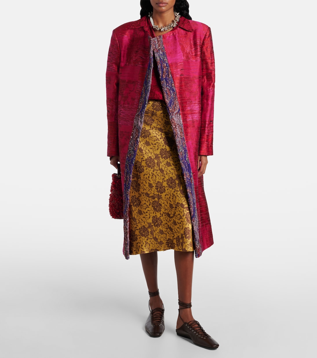 Кожаные туфли на шнуровке Dries Van Noten, темно-коричневый — фото 3