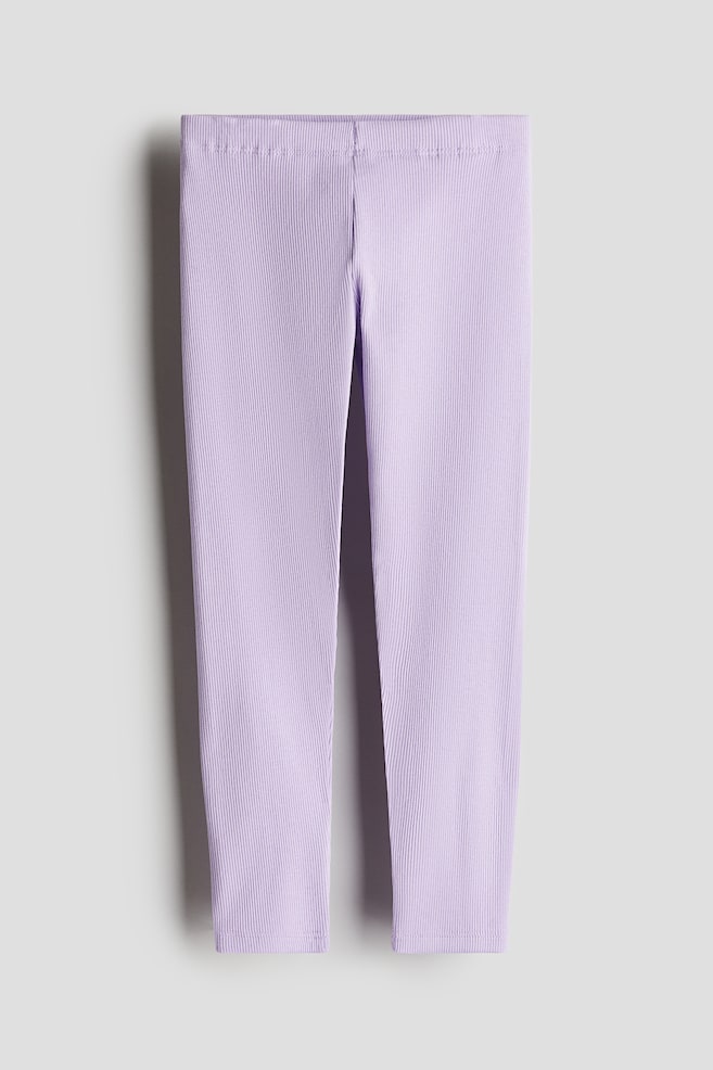 

Леггинсы из ребристого джерси H&M, фиолетовый