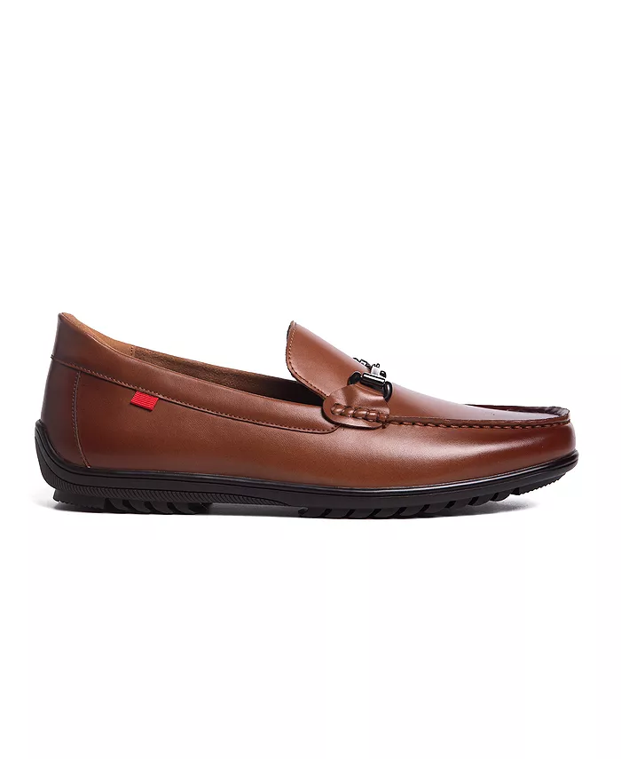 Мужские лоферы Elliot Road с технологией Hands-Free Slip On и пряжкой Marc Joseph New York, коричневый — фото 3