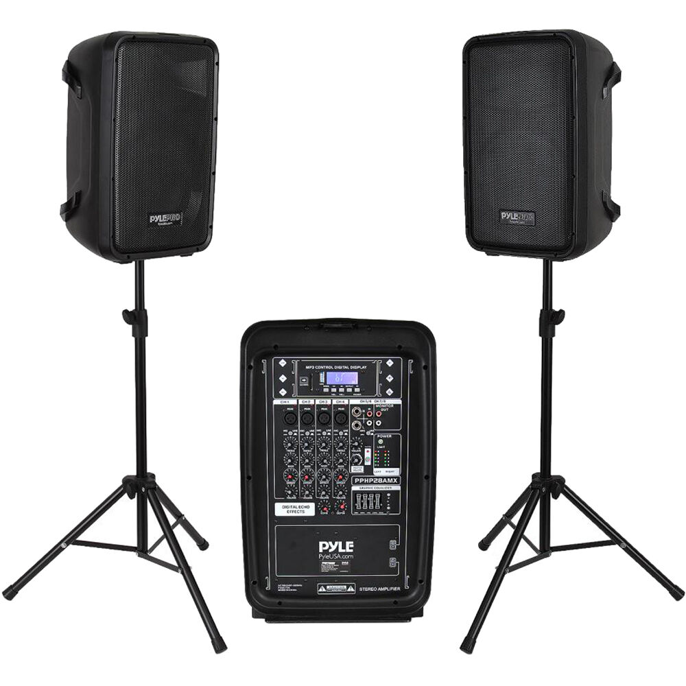 

Портативная PA-системы Pyle Pro PPHP28AMX PA Speaker and 300W Amplifier/Mixer PPHP28AMX