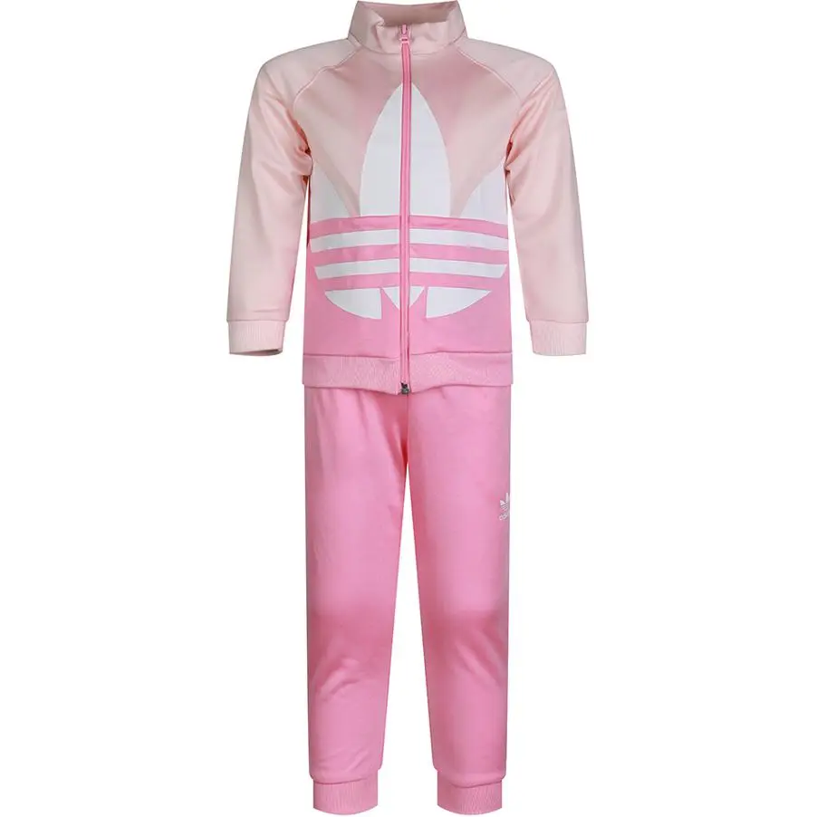 

Adidas Originals Большой TRF Повседневная спортивная одежда Pink для детей 3-7 лет