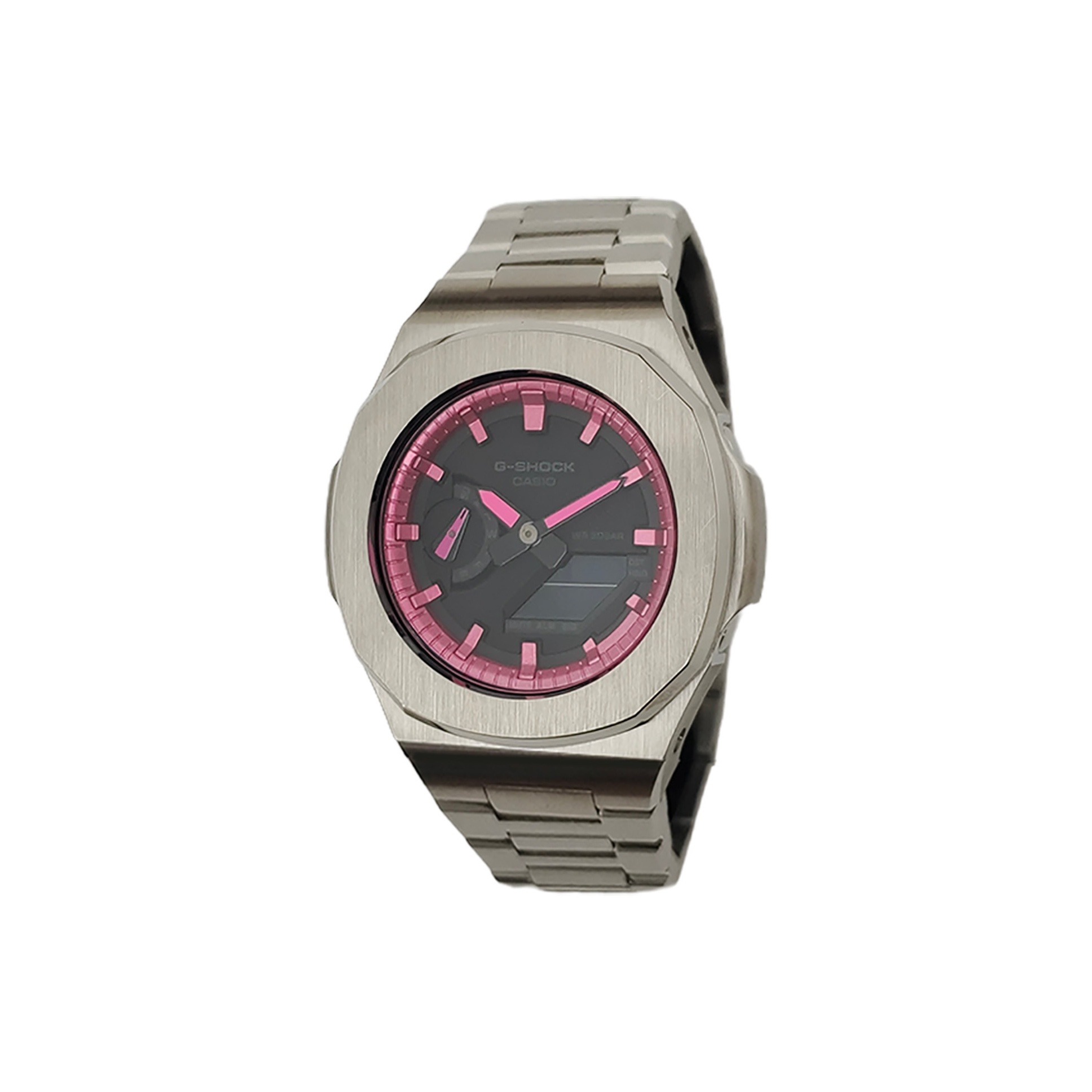 

CASIO Часы Retrofit Series Electronic Movement Stainless Steel Strap Watch Men's Watch Black Dial, Black Dial Silver Strap
