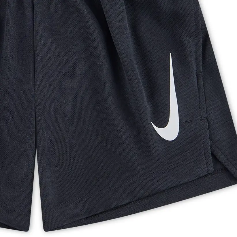 Nike Детские шорты Dri Fit для детей 3-7 лет 010 Black/Black/Silver — фото 4