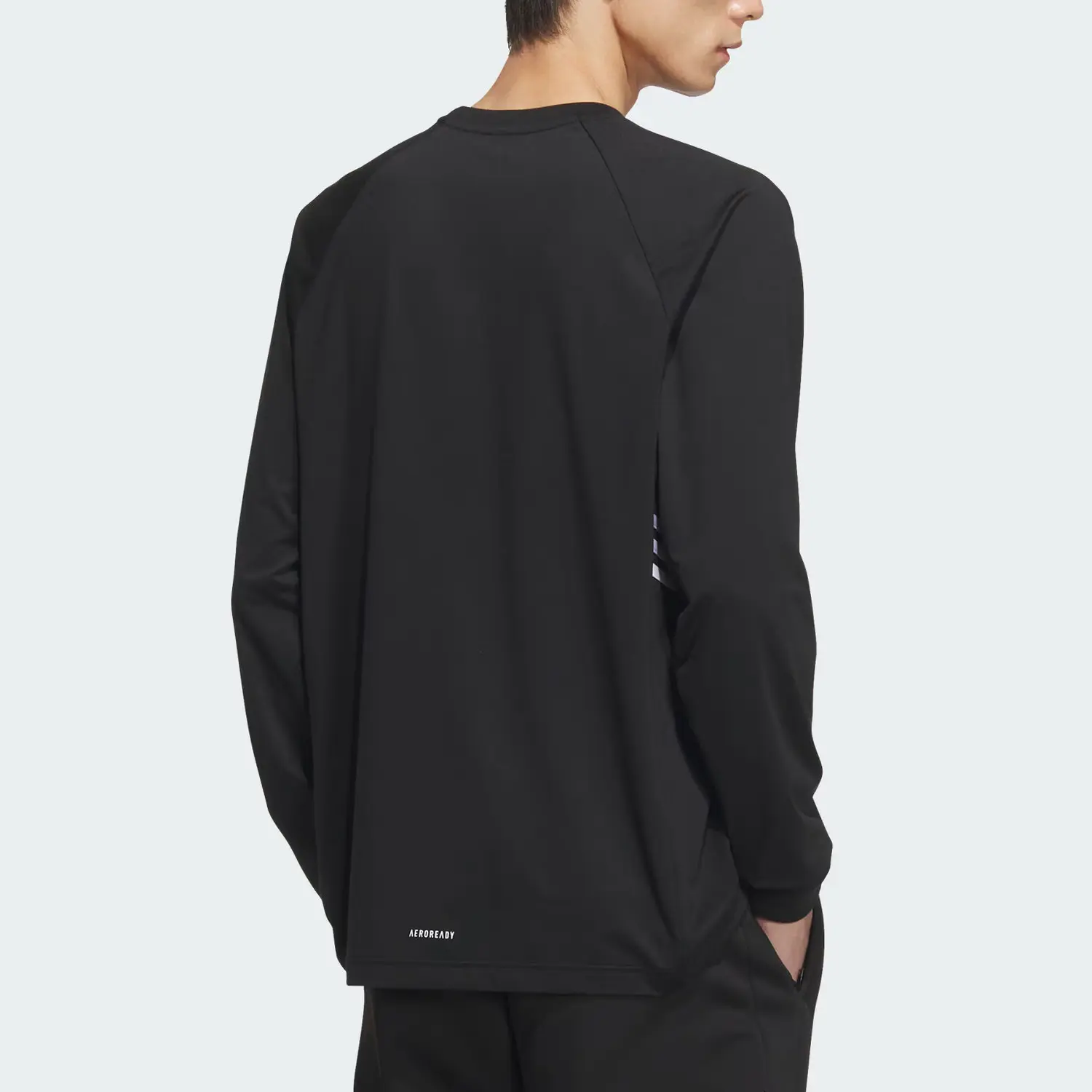 Футболка баскетбольная SS24 мужская черная Adidas — фото 3