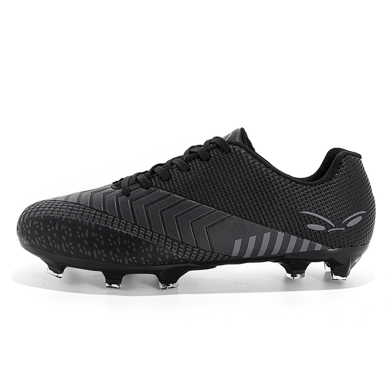 BIANSULONG Футбольные бутсы FG Rubber Long Studs Soft Ground с износостойким покрытием, ударопрочные, унисекс, черные