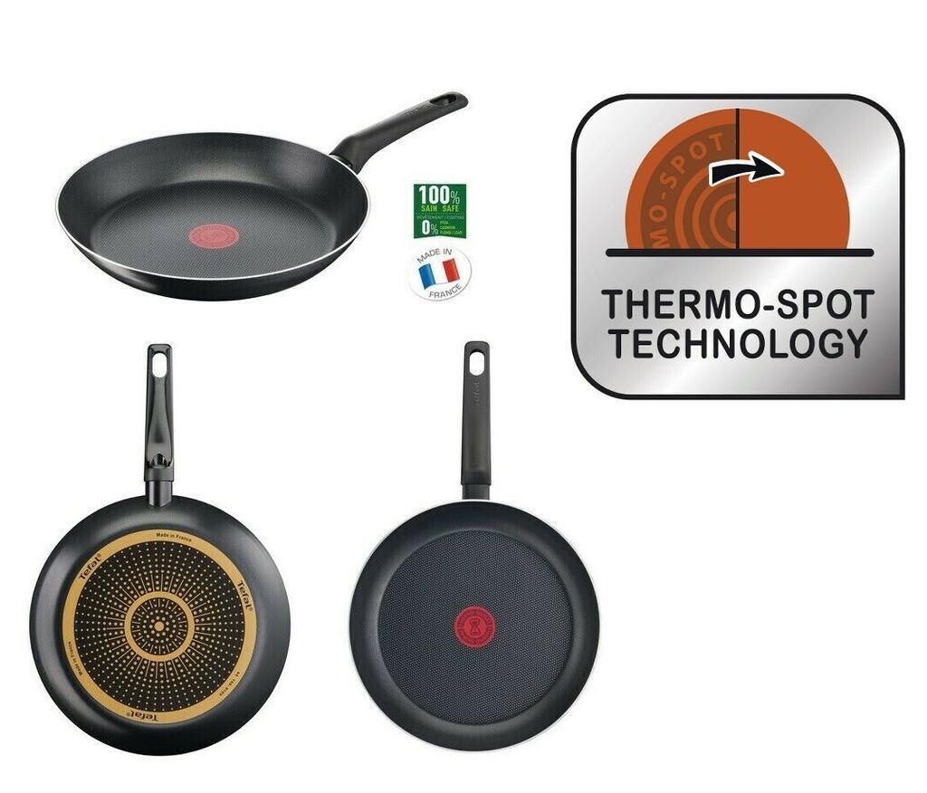 

Сковорода Tefal 24 см Simple Cook с титановым антипригарным покрытием B57004, черный