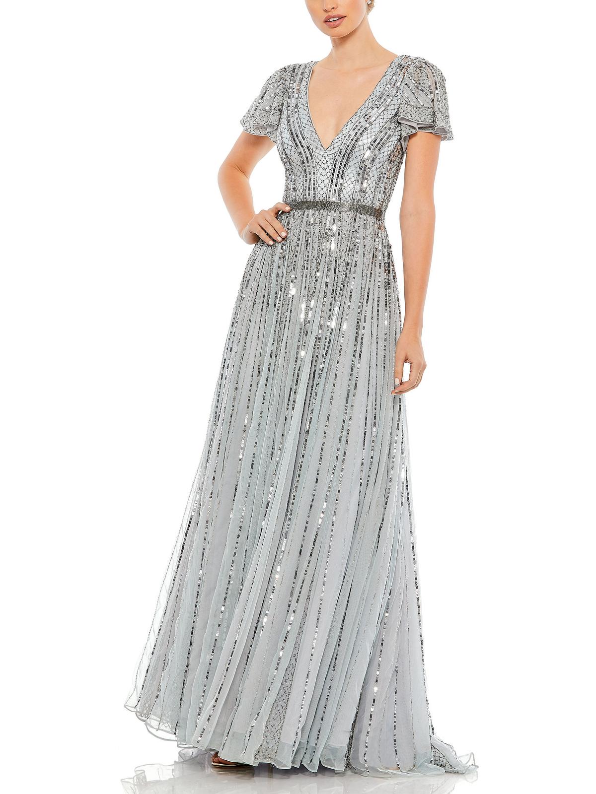 

Женское вечернее платье с декором Mac Duggal