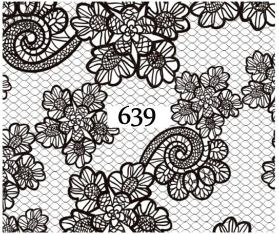 

Водные наклейки для ногтей - №639, Raisin