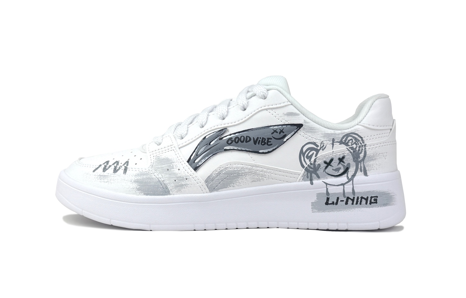 

Acer Truncatum устойчивые к истиранию, легкие и дышащие низкие кроссовки для скейтбординга мужские LINING, светло-серый