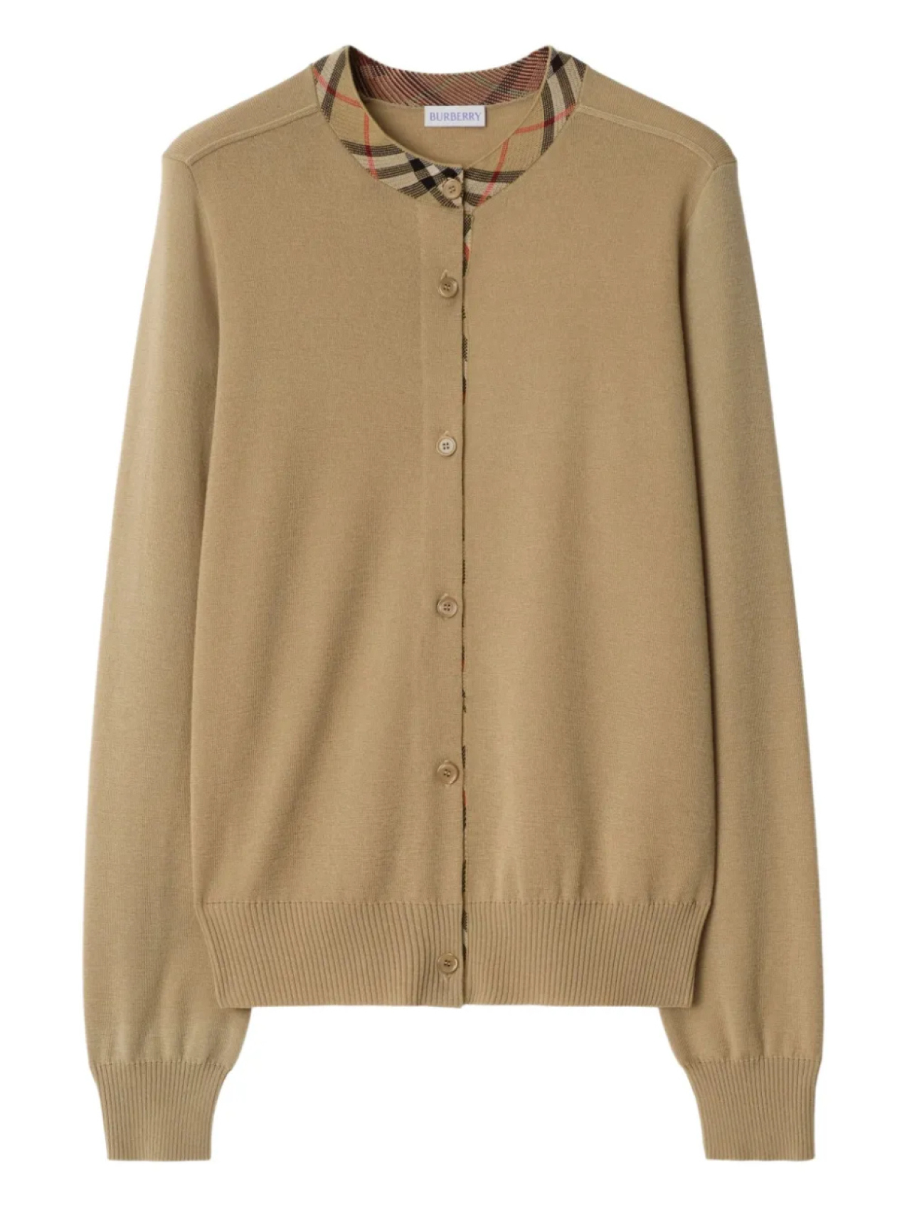 

Burberry шерстяной кардиган, коричневый