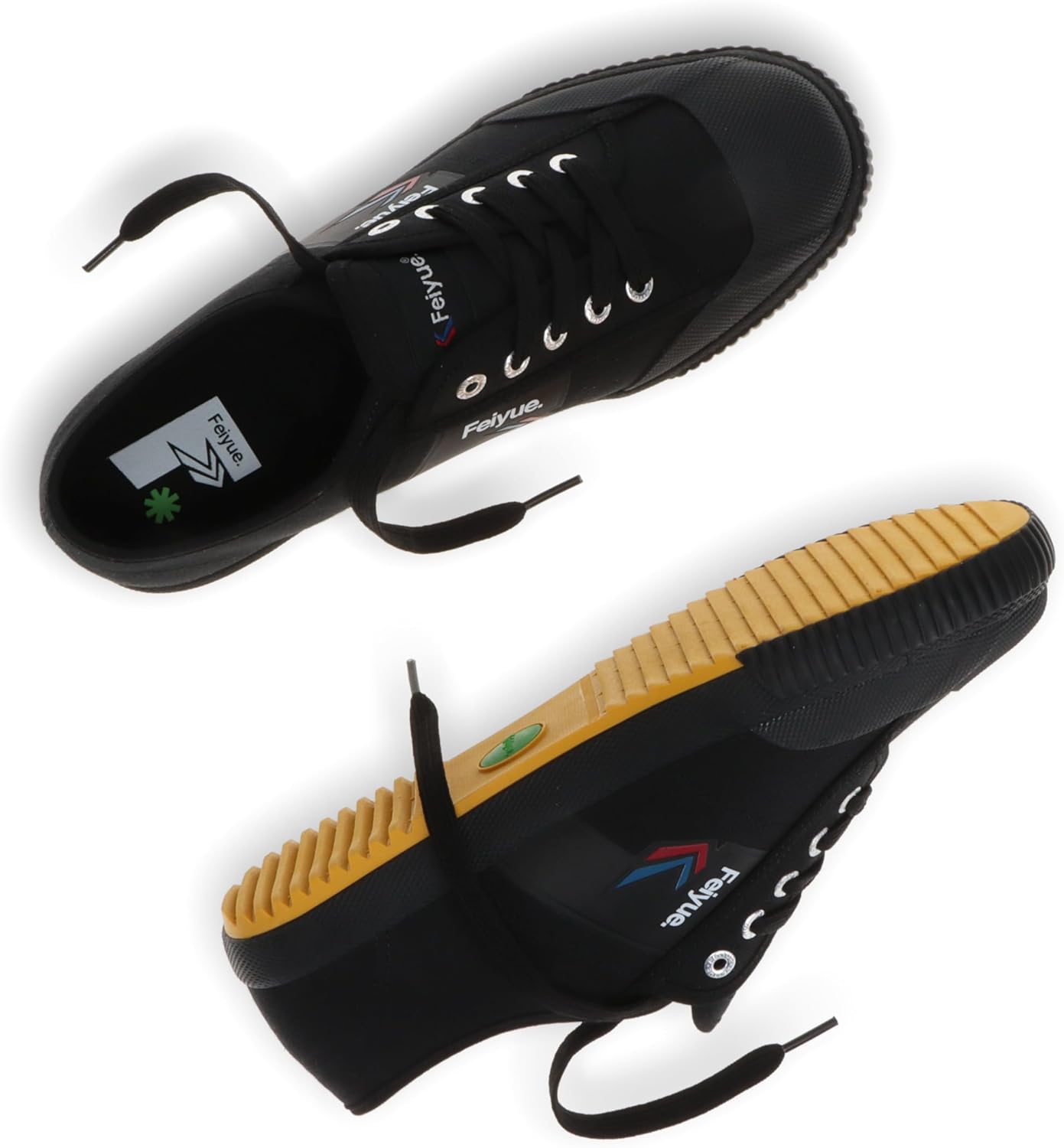 Кроссовки FEIYUE Fe Lo 1920 из веганской кожи или переработанного холста, унисекс, низкие. Отлично подходят для боевых искусств, паркура, тренировок с весами и повседневной носки, черный — фото 4