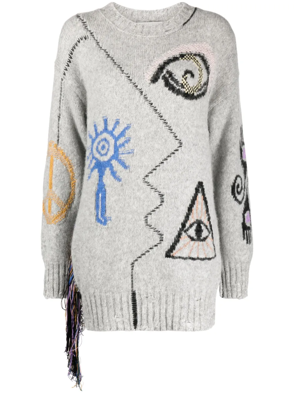 

Джемпер Folk с вышивкой STELLA MCCARTNEY, серый